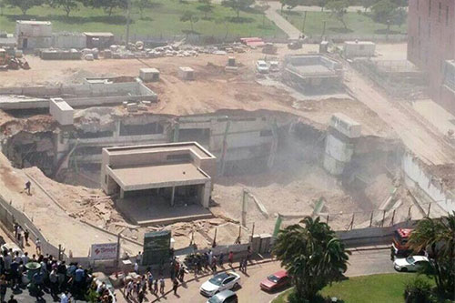 Un edificio en construcción se derrumba en “Tel Aviv”